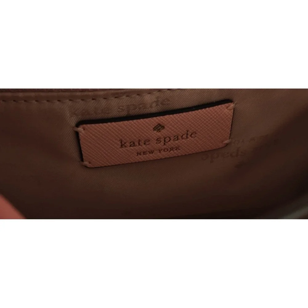 Kate Spade Madison Saddle Bag Light Pink Saffiano Leather Purse Pre Owned